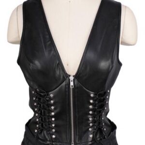 I.AM.GIA Chandra Leather Top